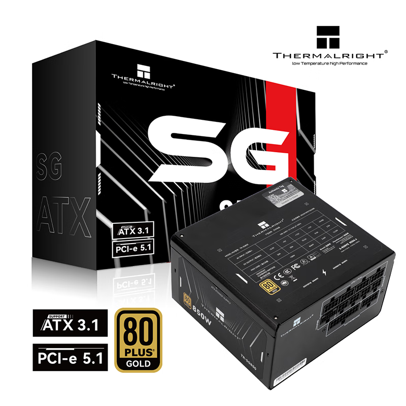利民 TR-SG850 金牌全模组电源 850W ATX3.1 459元