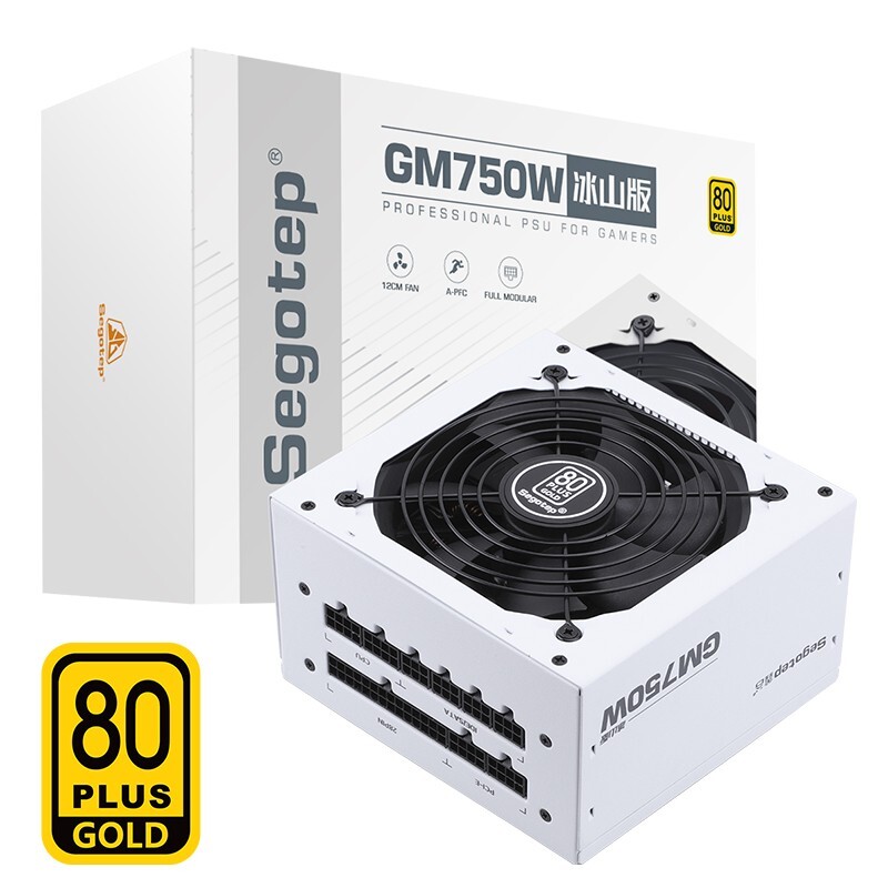 Segotep 鑫谷 GM750W 冰山版 金牌（90%） 全模组ATX标准电源 750W 439元
