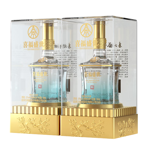 WULIANGYE 五粮液股 喜福盛世 浓香型白酒 52度 500ml*2瓶 129元