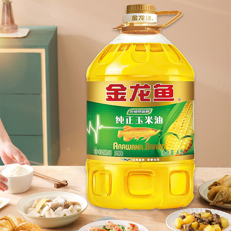 金龙鱼 纯正玉米油 4L 桶装 39.5元