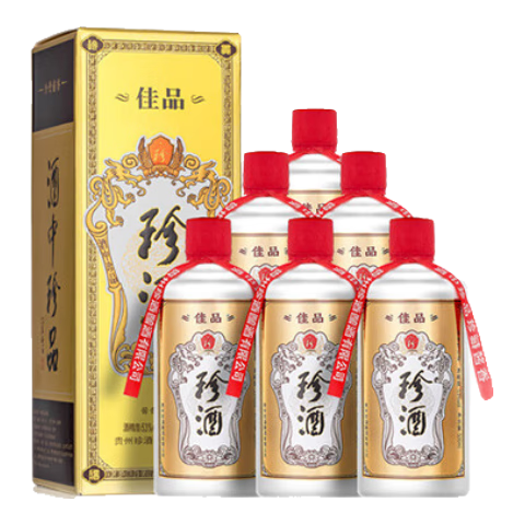 ZHENJIU 珍酒 佳品 53° 酱香型 6瓶 500ml 550.44元