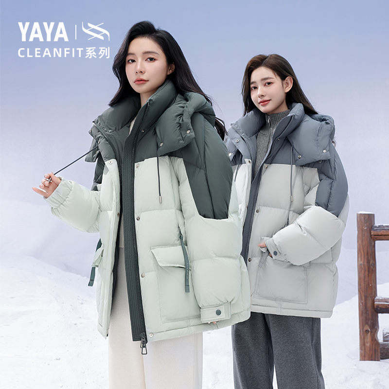 YAYA 女士2024冬季中长款百搭厚外套J 459元（需用券）