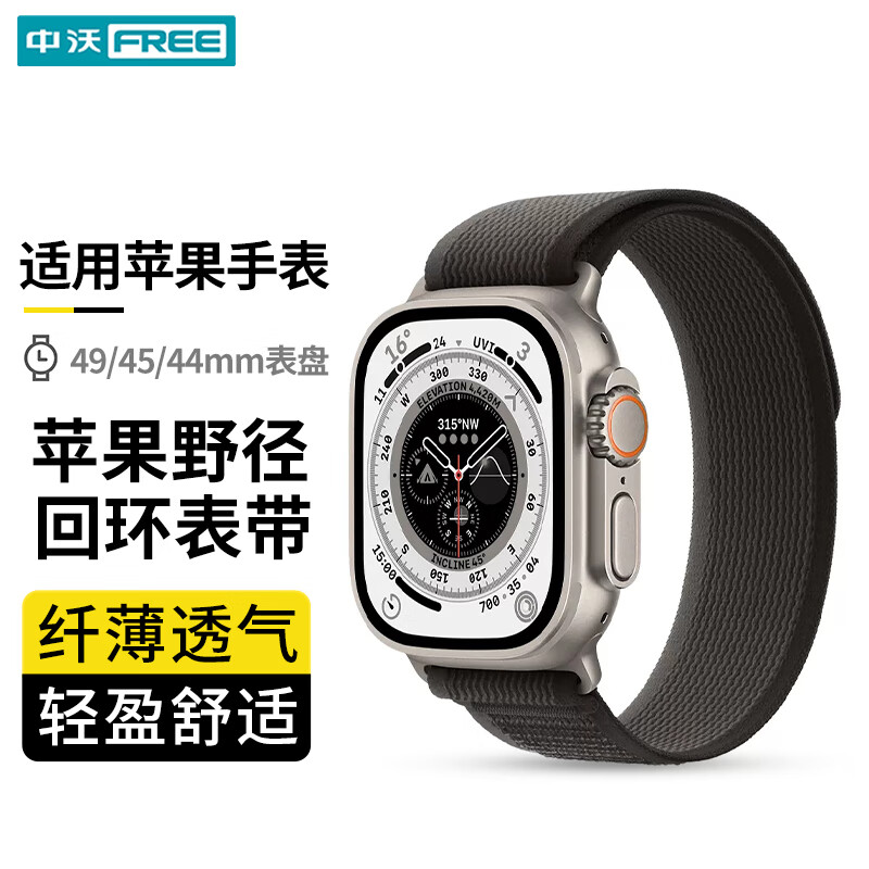 ZHONGWO 中沃 apple watch野径回环式运动腕带 28.75元（需买2件，共57.5元）