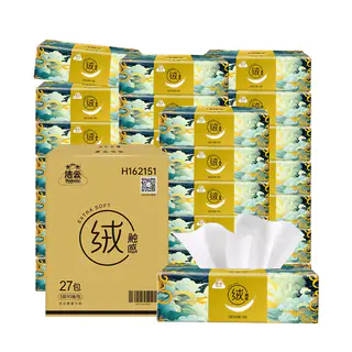 洁云 27包*90抽山海绒触感3层塑包抽纸餐巾纸 13.72元 - 86线报 洁云 27包*90抽山海绒触感3层塑包抽纸餐巾纸 13.72元 - 86线报