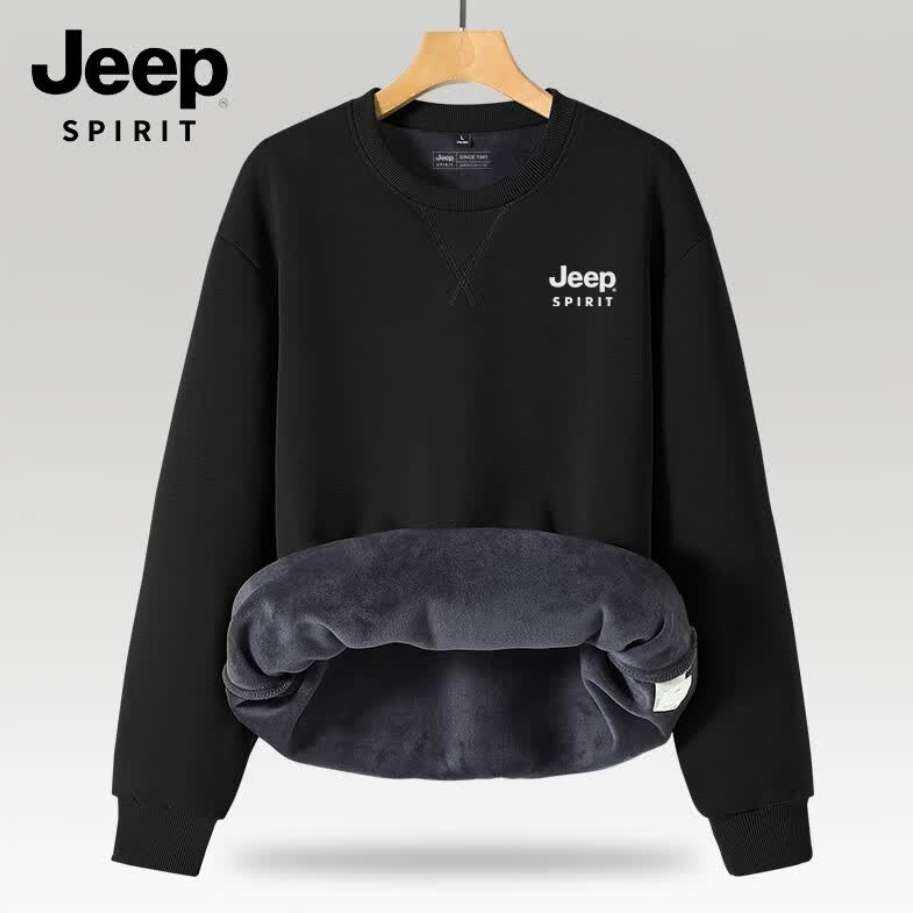 plus会员：JEEP SPIRIT吉普 男士420g重磅加绒卫衣、凑T恤 57.02元+凑31.08元