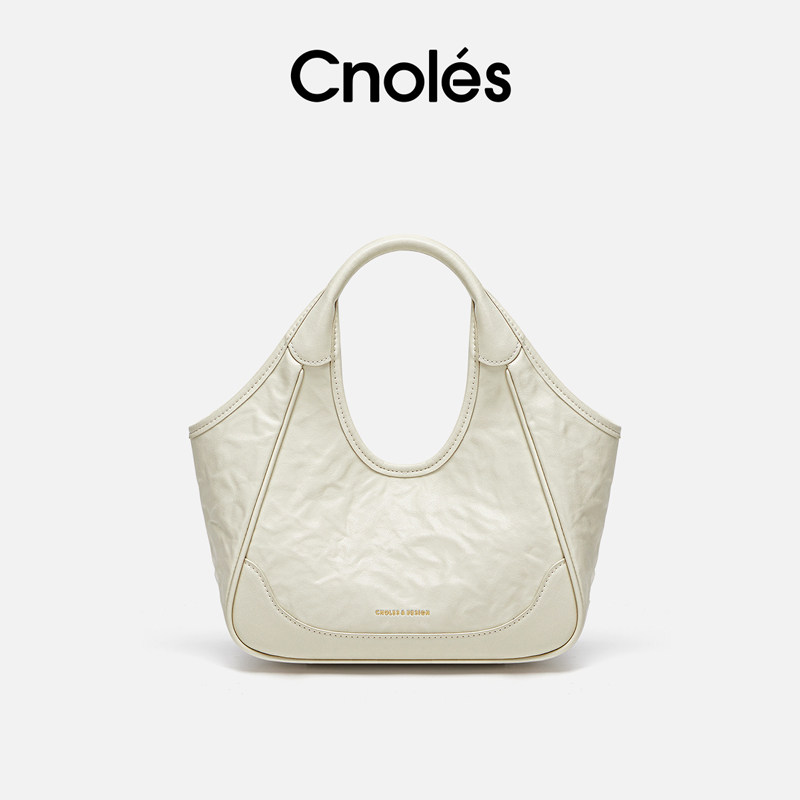 七夕好礼：Cnolés 【知许包】单肩斜挎包 白色 314元（需用券）