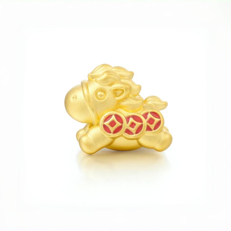 老鳳祥 黄金转运珠 奔钱来的马 720.04元