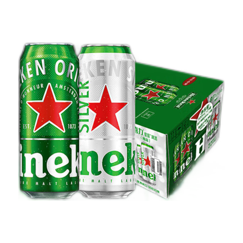 puls会员：喜力（Heineken）组合装 500ml*21罐 119.3元（需首购、领券）
