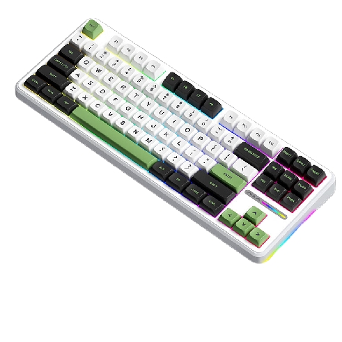 五一放价、PLUS会员：AULA 狼蛛 F87 Pro 87键 三模机械键盘 旷野绿洲 灰木轴V4 RGB 198.45元（需用券）