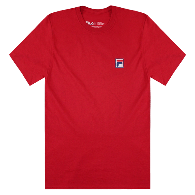 FILA 斐乐 男女同款短袖T恤 红色MN81A003-RED-S 96元