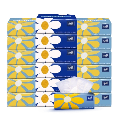 Tempo得宝 Mini系列无香抽纸 4层加厚80抽18包 家庭囤货装 36.94元