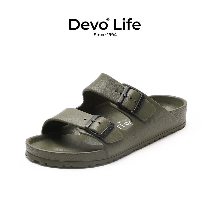 Devo 的沃 Life的沃男女同款凉拖EVA 沙滩鞋1618 43.28元 （需用券、需凑单）