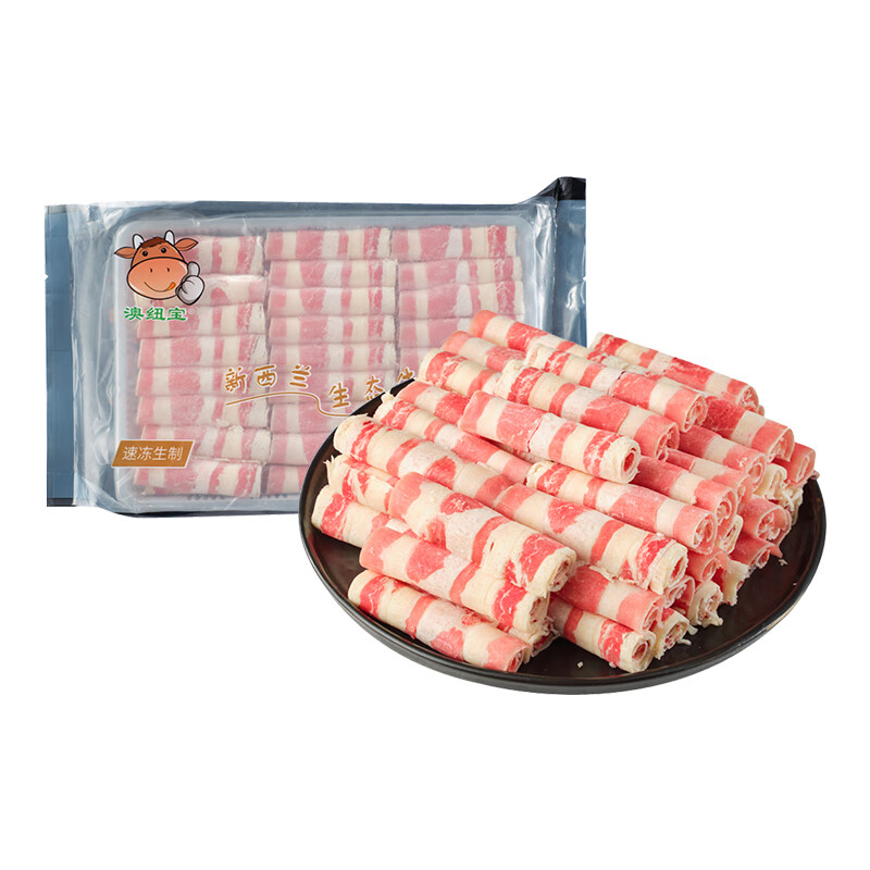 AONIUBAO 澳纽宝 新西兰草饲肥牛卷 500g 30.81元（需买2件，需用券）