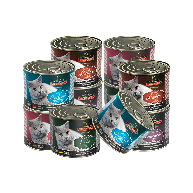 LEONARDO 德国小李子猫罐头莱昂纳多无谷鲜肉主食猫罐头进口零食 15元