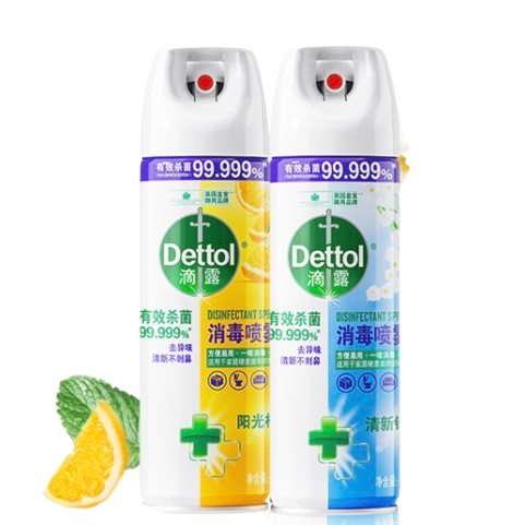 Dettol 滴露 柑橘铃兰消毒喷雾 家庭马桶消毒液 鞋子衣物杀菌除菌除臭去味喷