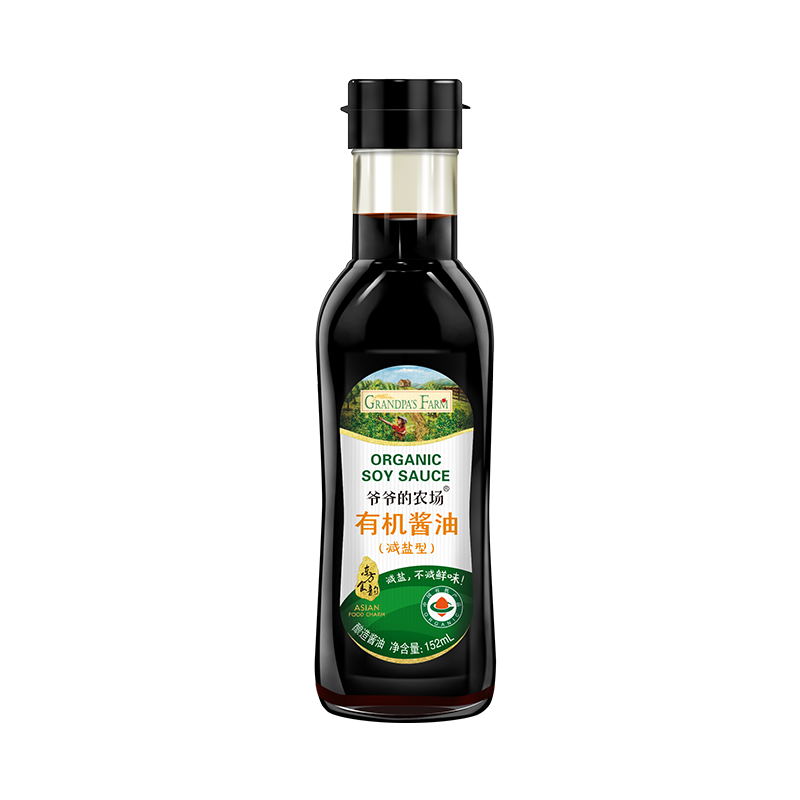 88VIP：Grandpa's Farm 爷爷的农场 儿童酱油 特级有机减盐酱油152ml*1 24.7元（需买