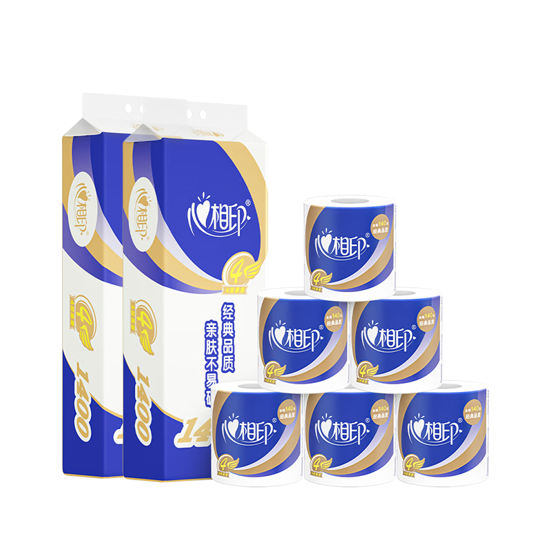 心相印 心柔系列 4层140g*20卷 卷纸 20.3元