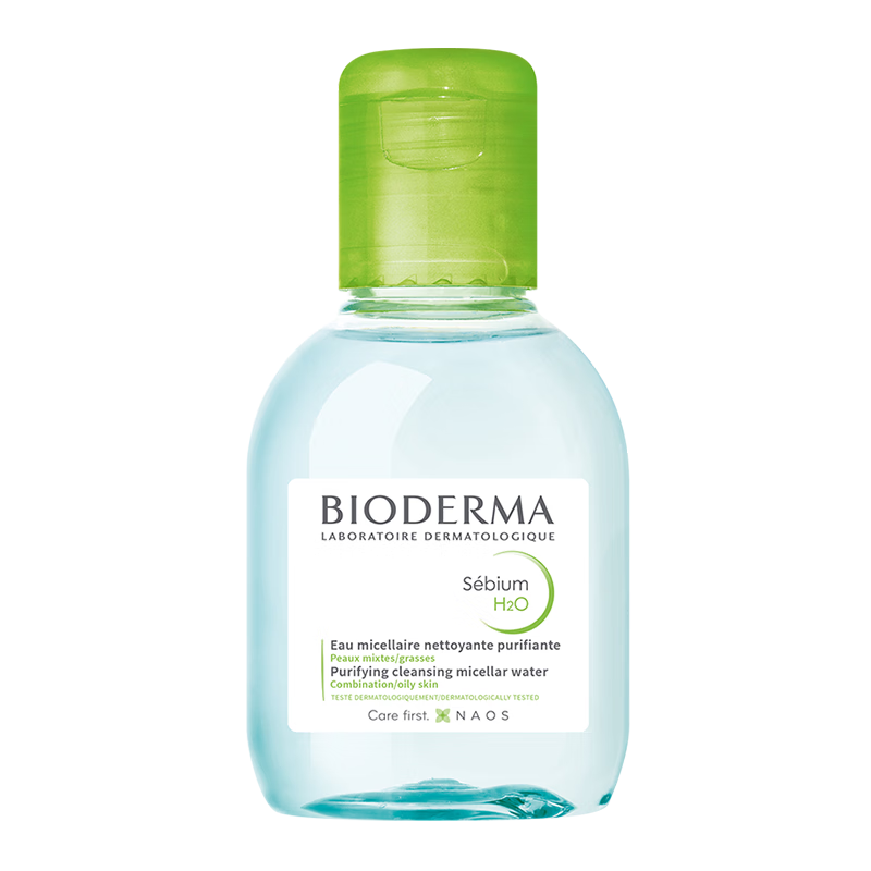 16日0点开始、限1500件：贝德玛（BIODERMA）净妍控油温和净卸洁肤液100ml 9.9元