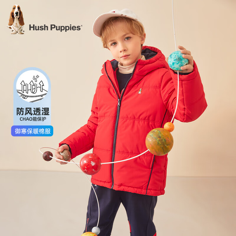 Hush Puppies 暇步士 儿童冬季休闲棉服外套 125.36元（需领券）