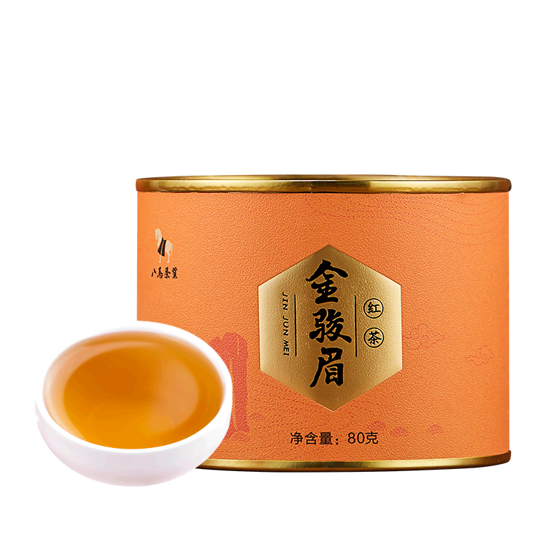 plus会员、首购：八马茶业 红茶金骏眉 罐装80g *3件 58.65元（19.55元/件、包邮