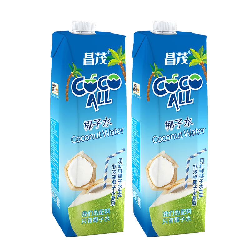 昌茂 椰子水 椰子水1L*2瓶 26.8元