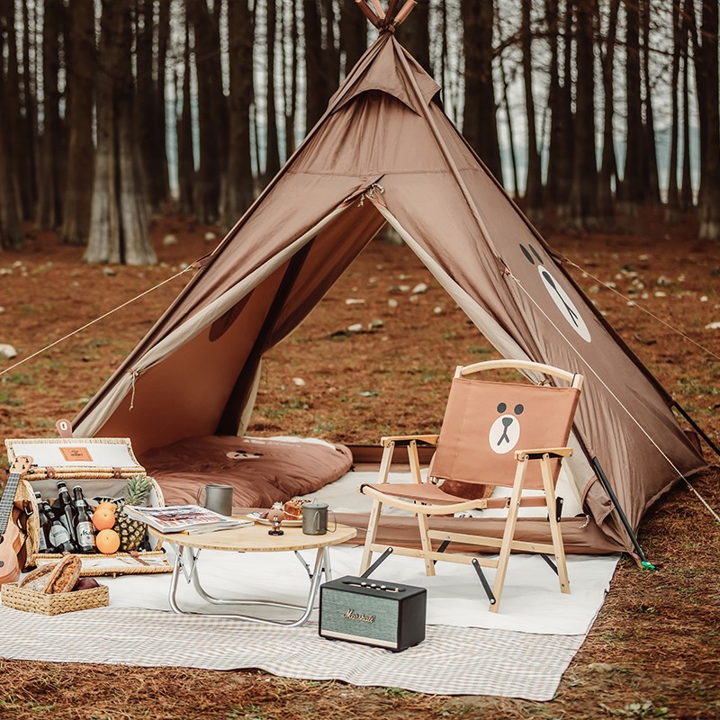 牧高笛 Line Friends合作款 布朗熊 金字塔型帐篷 166.1元