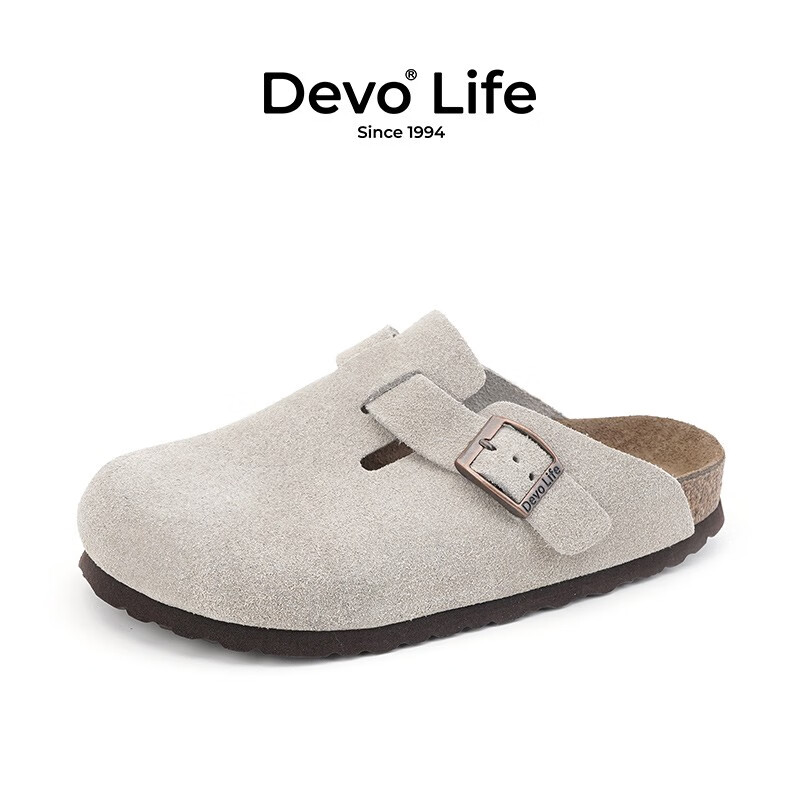 PLUS会员：Devo 的沃 男女款软木勃肯鞋 115WR03624 237.01元包邮（双重优惠）
