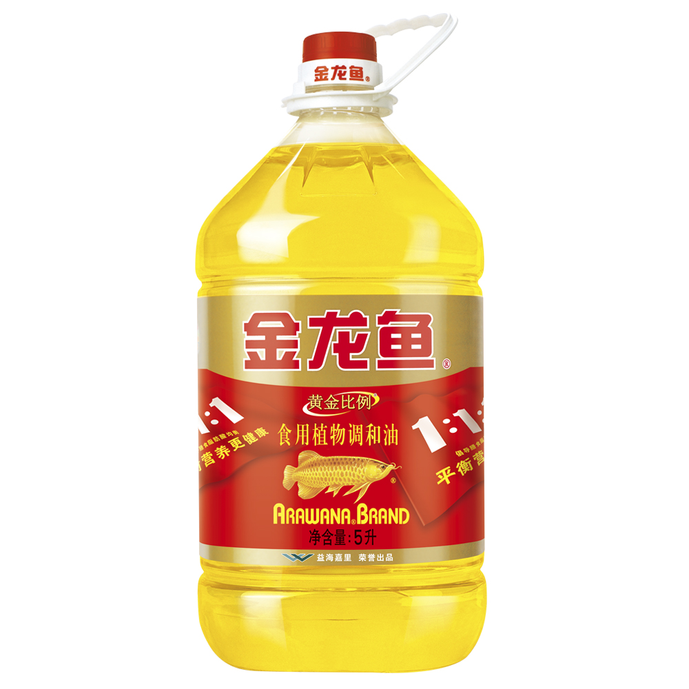 88VIP：金龙鱼 黄金比例 食用植物调和油4L 44.56元