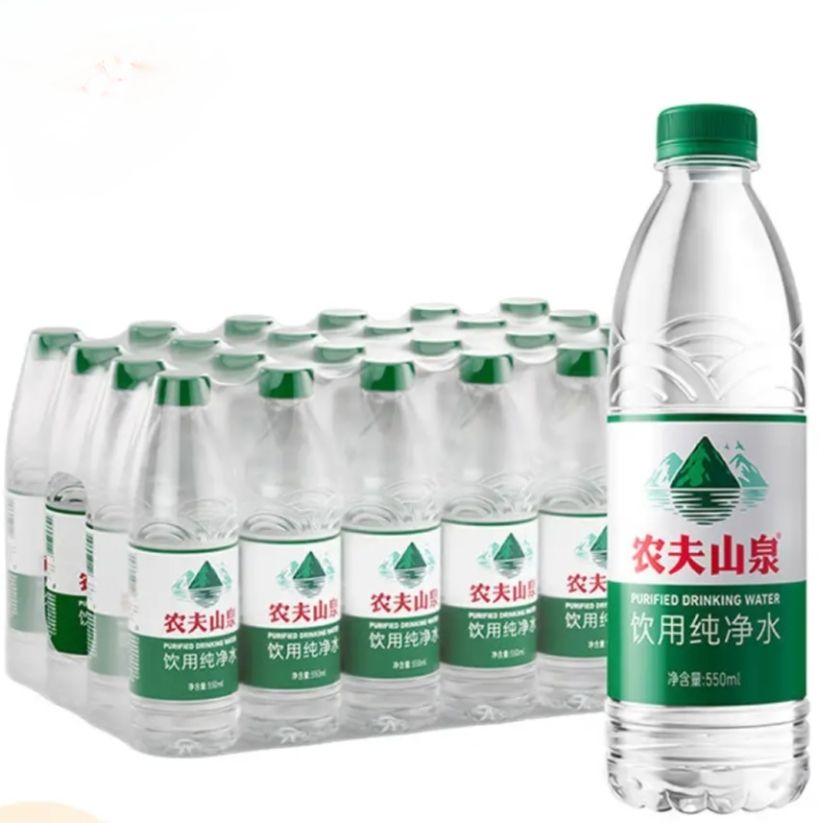 PLUS会员：农夫山泉 饮用纯净水 550ml*24瓶 25.82元包邮(多重优惠后)
