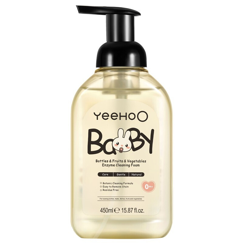 88VIP：YeeHoO 英氏 酵素婴儿奶瓶果蔬清洁剂 450ml 14.25元（需买2件，共53.86元，双重优惠，需凑单）