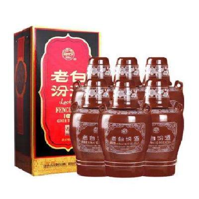 预售：汾酒 老白汾10 清香型白酒 53度 475ml×6瓶 整箱装 750元