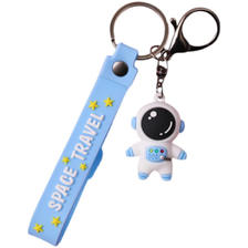 宿礼 宇航员钥匙扣可爱卡通公仔创意软胶太空人男女情侣包包挂件钥匙圈 