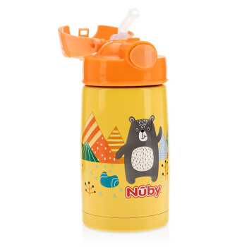 Nuby 儿童保温杯 黄色小熊 300ml 28元（需用券）