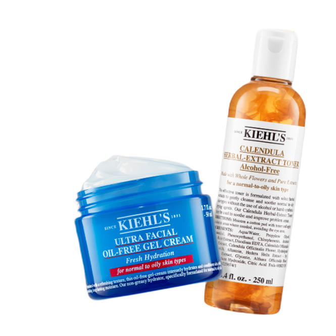 Kiehl's 科颜氏 高保湿面霜清爽版50ml+金盏花水250ml护肤品 生日礼物 695元（需