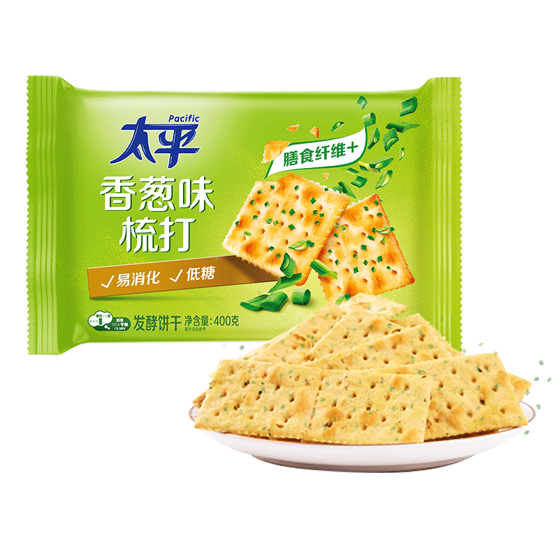 Pacific 太平 梳打饼干香葱味400g*1袋 ￥4.83