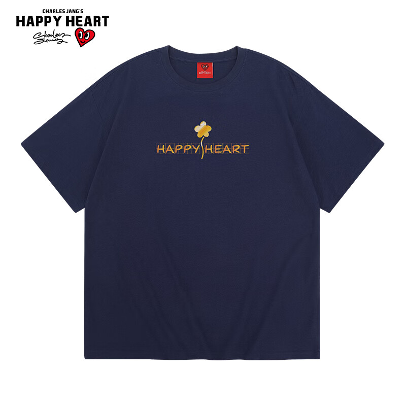 CHARLES JANG'S HAPPY HEART 查尔斯桃心 男士纯棉T恤 429024T 59元（需用券）