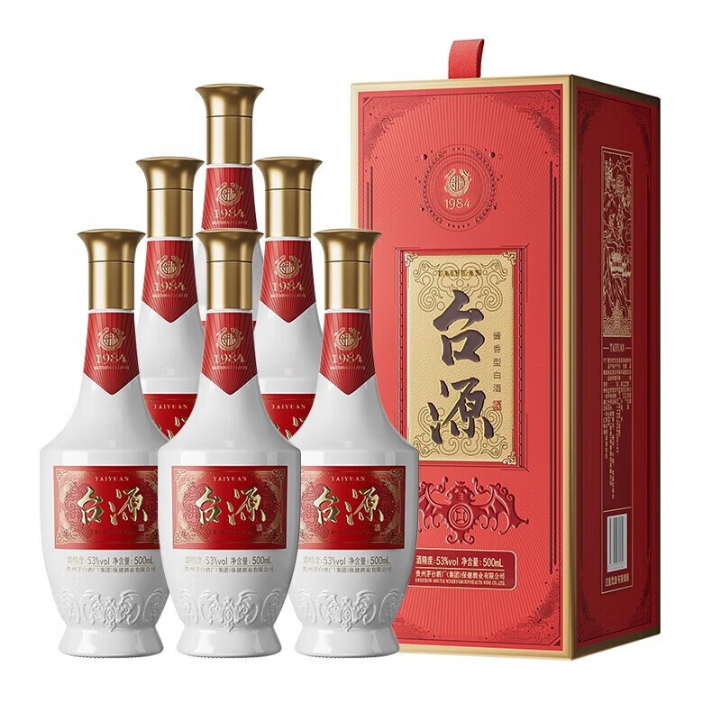 MOUTAI 茅台 台源 53%vol 酱香型白酒 500ml*6瓶 399元（需用券）