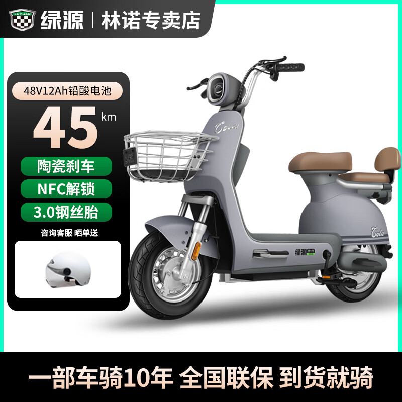 移动端、京东百亿补贴：LUYUAN 绿源 FOO2 新国标电动自行车 48V 2049元