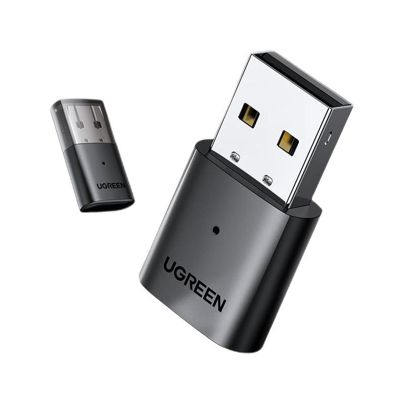 绿联 CM390 蓝牙适配器 5.0 20m 黑色 19.12元