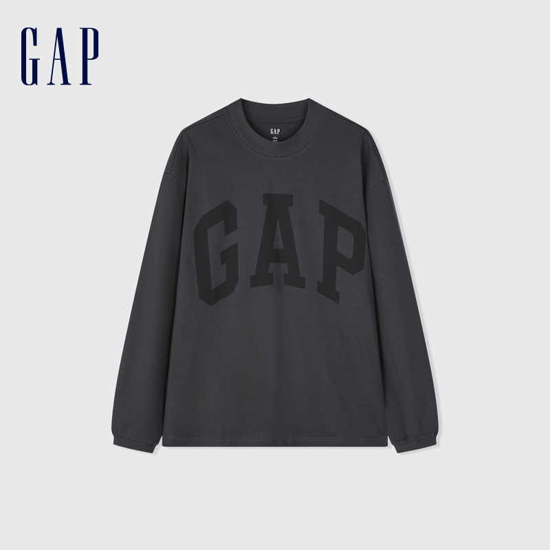 88VIP：Gap 盖璞 男士圆领长袖T恤 452532 246.05元包邮（需用券）