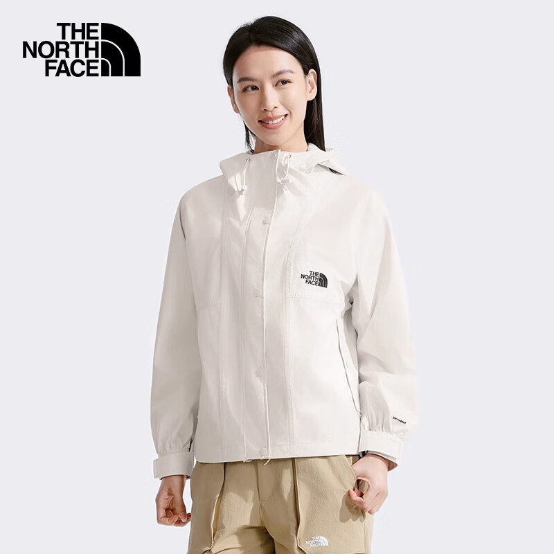 THE NORTH FACE 北面 冲锋衣女户外防水透气硬壳夹克8EYF 沙丘白/QLI L 999元