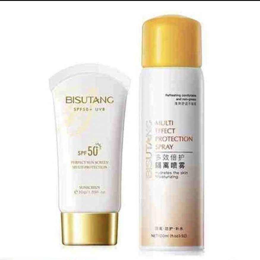 需首购: 碧素堂 SPF50＋美白防晒霜 30g*2支 34.9元（需领券，合17.45元/支）+赠