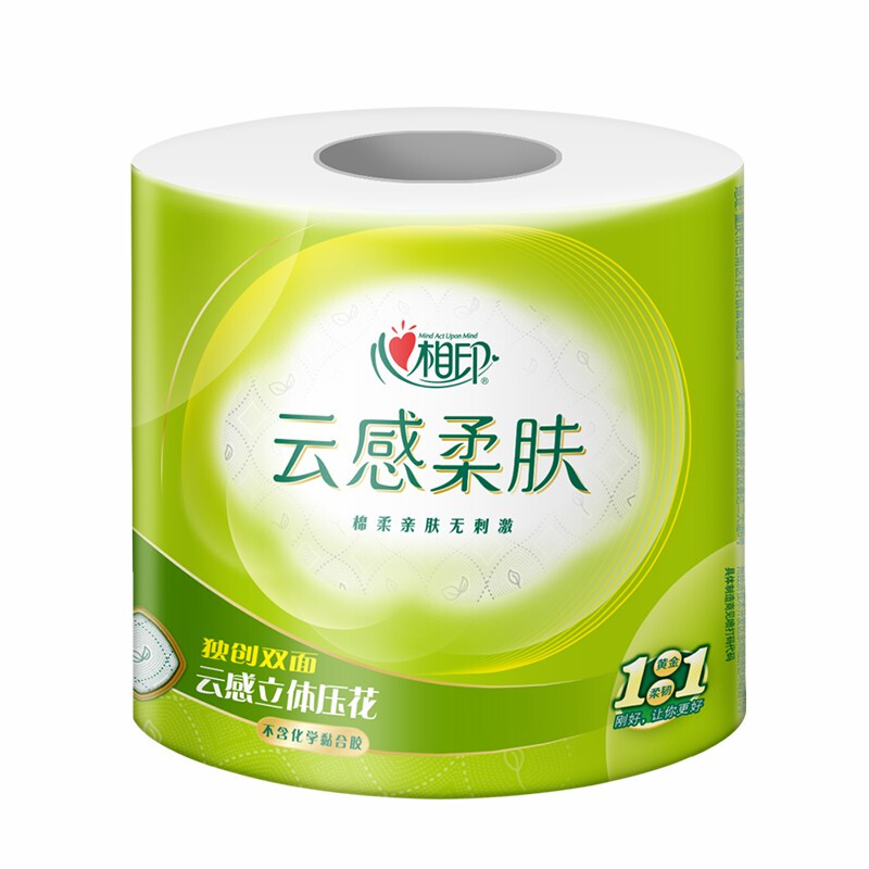 心相印 云感柔肤 卷纸 4层150g24卷 26.87元（需买4件，需用券）