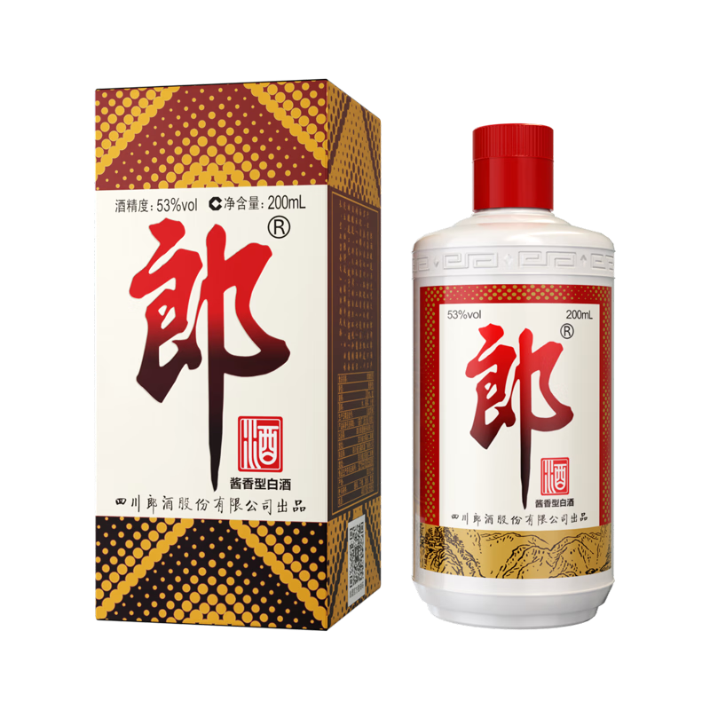 双11预售：郎酒 普郎 53度 酱香型白酒 200ml 单瓶装 89元 包邮（定金10元，可