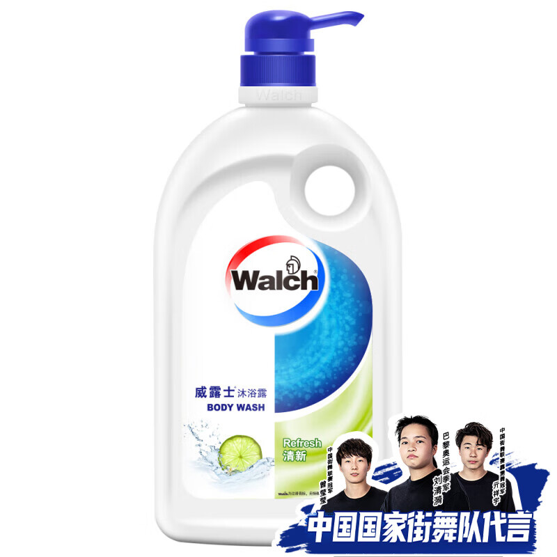 Walch 威露士 沐浴露 清新1L ￥22.73