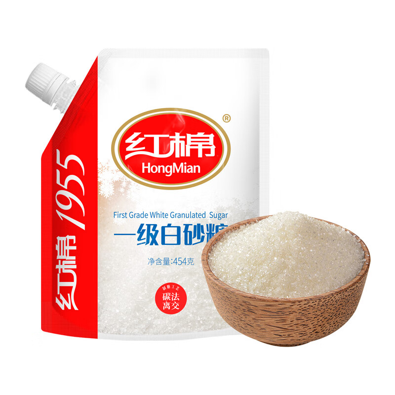 红棉 一级 白砂糖 糖水用糖 白糖 454g 7.2元 - 86线报