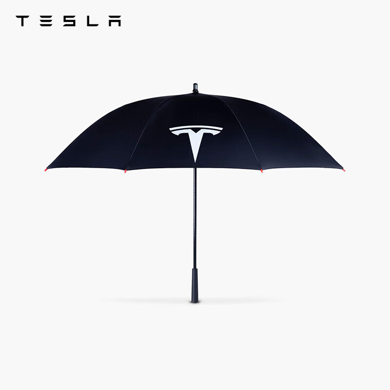 TESLA 特斯拉 高尔夫伞双人tesla logo遮阳防雨结实抗风直柄伞 266.85元