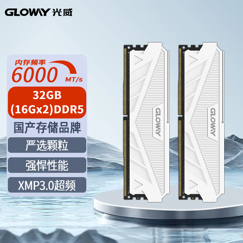 光威 32GB(16GBx2)套装 DDR5 6000 台式机内存条 天策系列 XMP&EXPO 适配黑神话悟空 