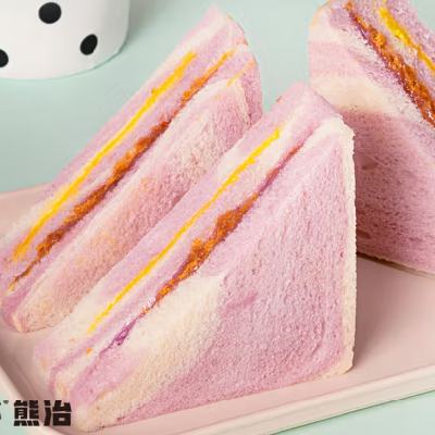 熊治 芋泥肉松三明治 55g*6盒*2件 16.8元（8.4元/件）