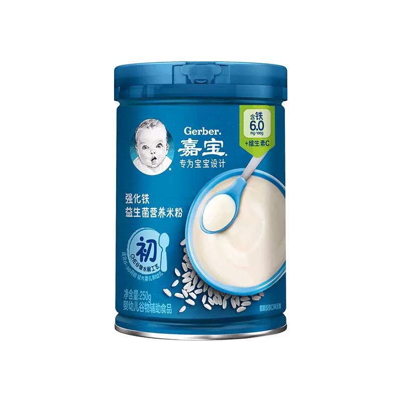 Gerber 嘉宝 宝宝辅食 米糊米粥250g*1罐 45.32元（需买2件，共90.64元包邮，双重